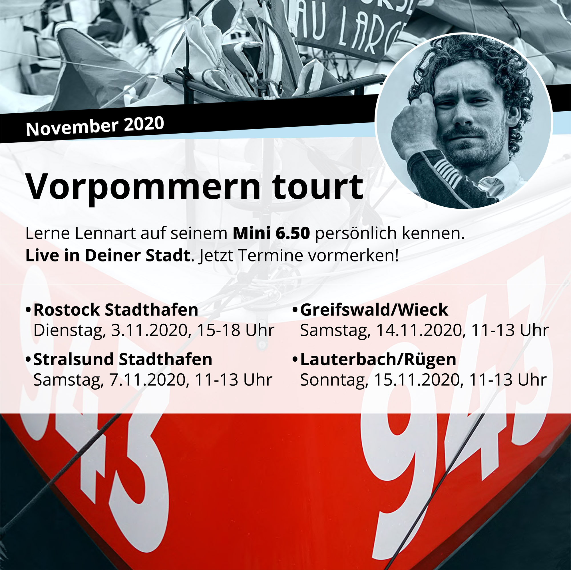 Lennart auf Tour in Vorpommern